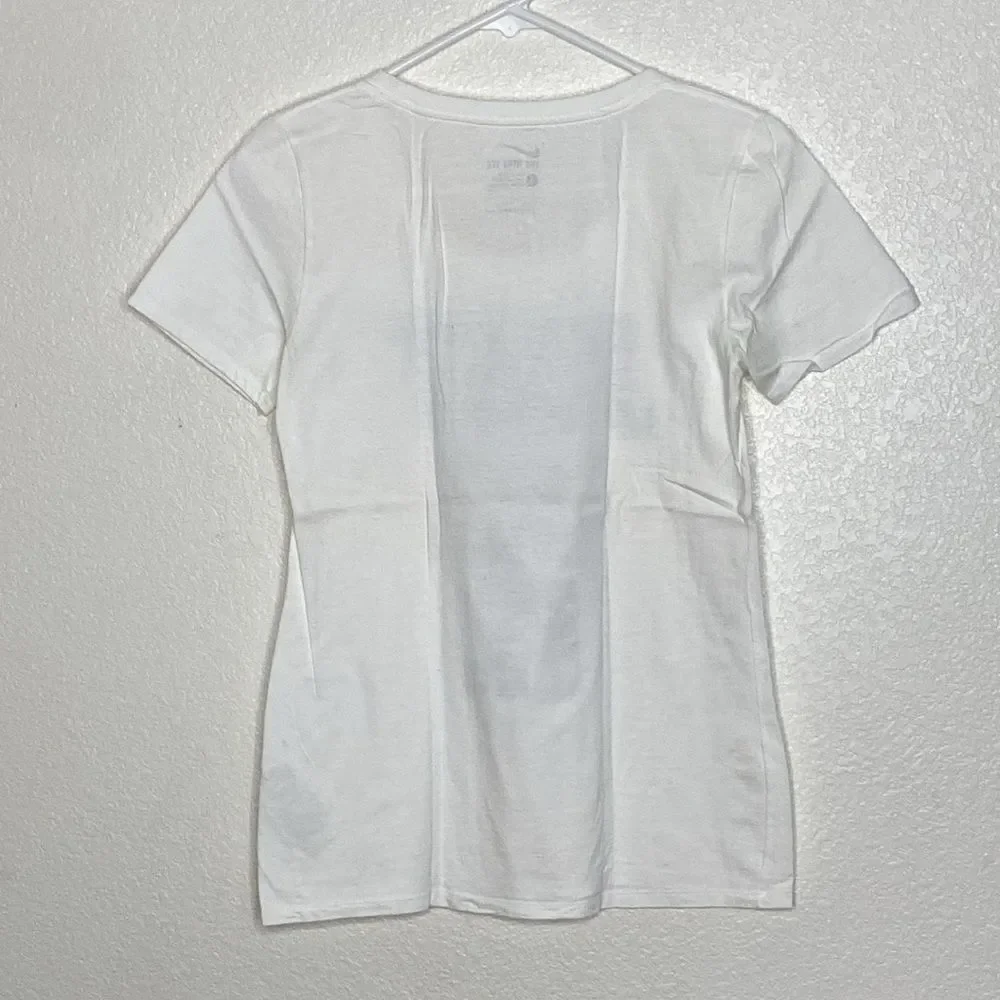 NIKE Women’s Two (2) White T Shirts with Print Size S